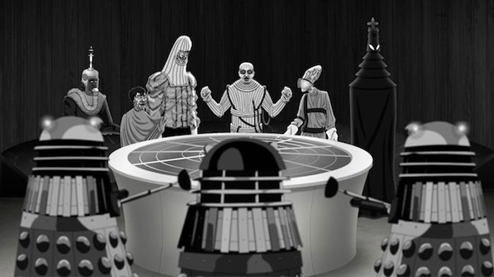 And here's the equivalent shot from the animated Levine Recon.