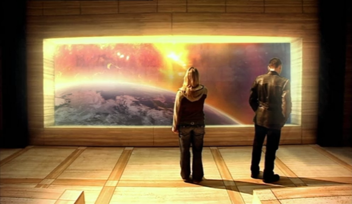 Who Back When Doctor Who N002 End of the World window Earth Rose Doc