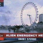 Doctor Who Aliens of London alien emergency helpline
