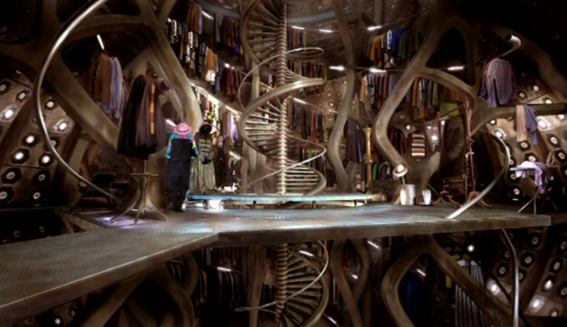 The TARDIS wardrobe. Gorgeous!