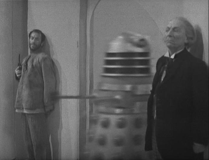 Tyler and Doctor about to kick some Dalek ass