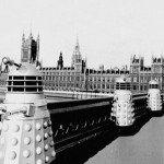Daleks on Westminster Bridge in London