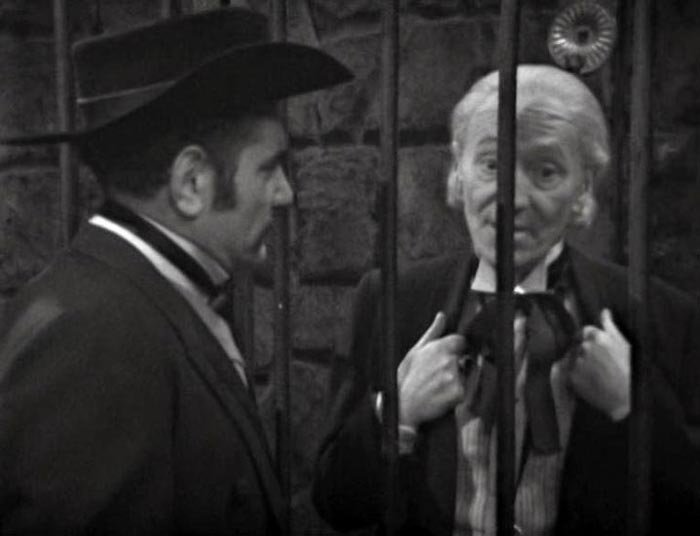 c025 gunfighters hartnell behind bars wyatt earp doctor who whobackwhen