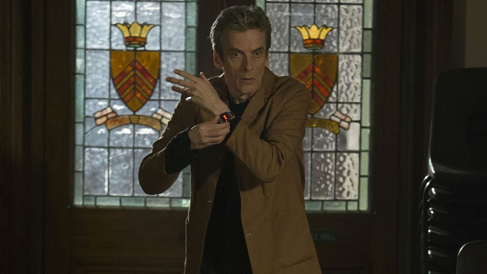 capaldi-welve-with-invisibility-watch-caretaker-doctor-who-back-when