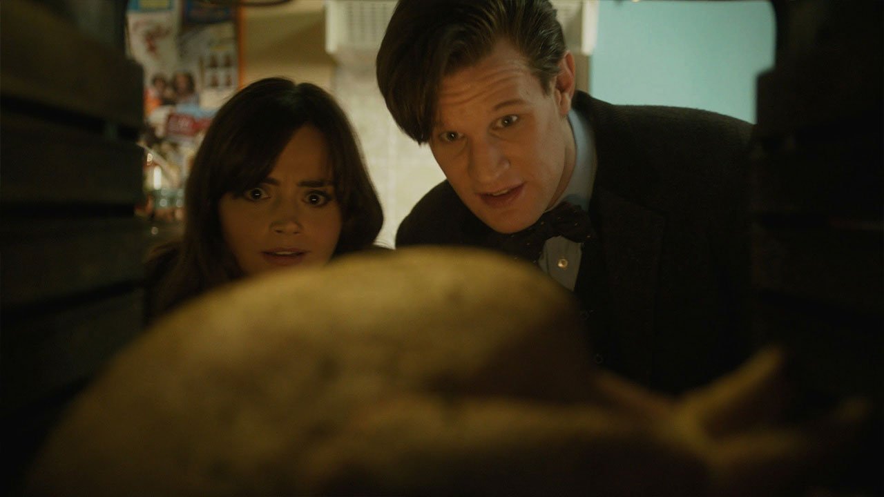 clara-and-matt-smith-eleven-behold-the-turkey-time-of-the-doctor-who-back-when