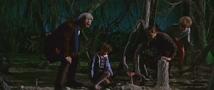 Doctor Who and the Daleks Peter Cushing flower