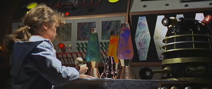 Doctor Who and the Daleks Peter Cushing Susan lava lamps