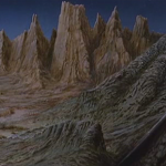 Doctor Who and the Daleks Peter Cushing Matte painting