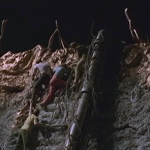 Doctor Who and the Daleks Peter Cushing climb blooper
