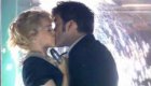 Kylie Minogue kisses David Tennant in the 2007 Doctor Who Christmas Special Voyage of the Damned