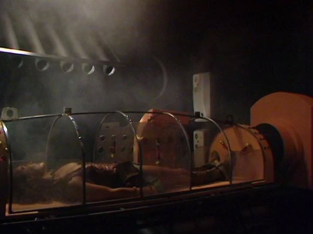 leela-steaming-skimpy-outfit-in-cage-sexist-exploitation-sun-makers-doctor-who-back-when