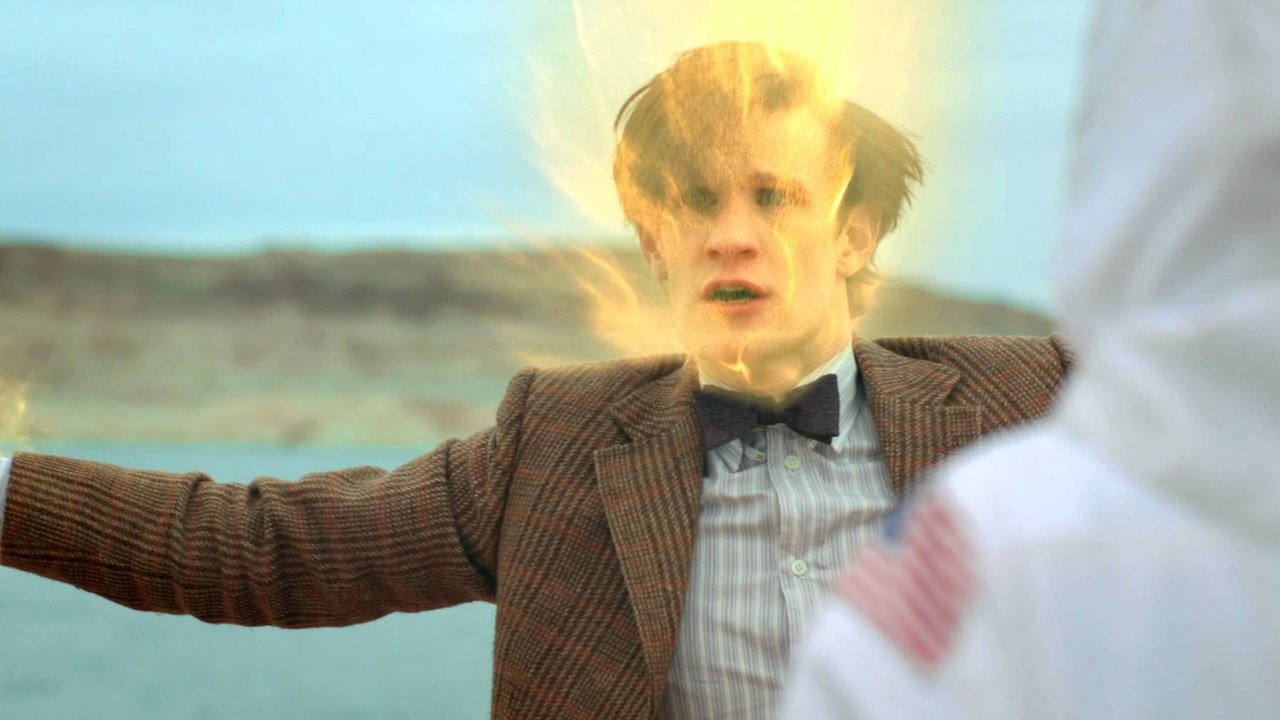 matt-smith-regenerating-the-impossible-astronaut-doctor-who-back-when