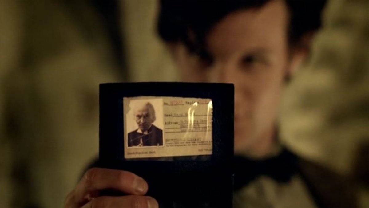 matt-smith-with-william-hartnells-library-card-in-vampires-of-venice-doctor-who-back-when