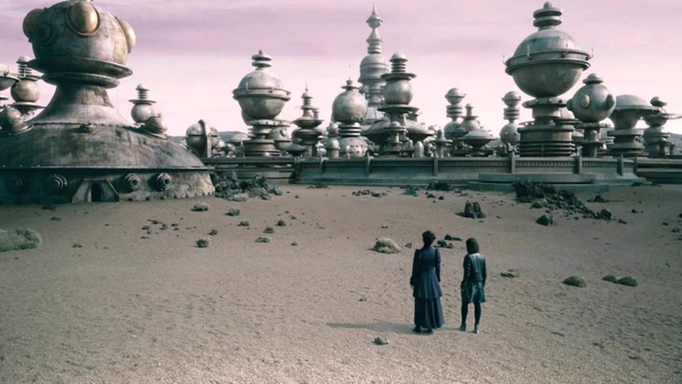 missy-master-and-clara-oswald-companion-at-dalek-city-on-skaro-magicians-apprentice-doctor-who-back-when