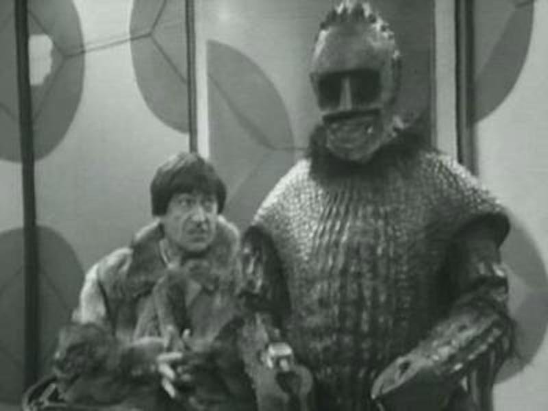 Sonny Caldinez with Troughton in Doctor Who, The Ice Warriors