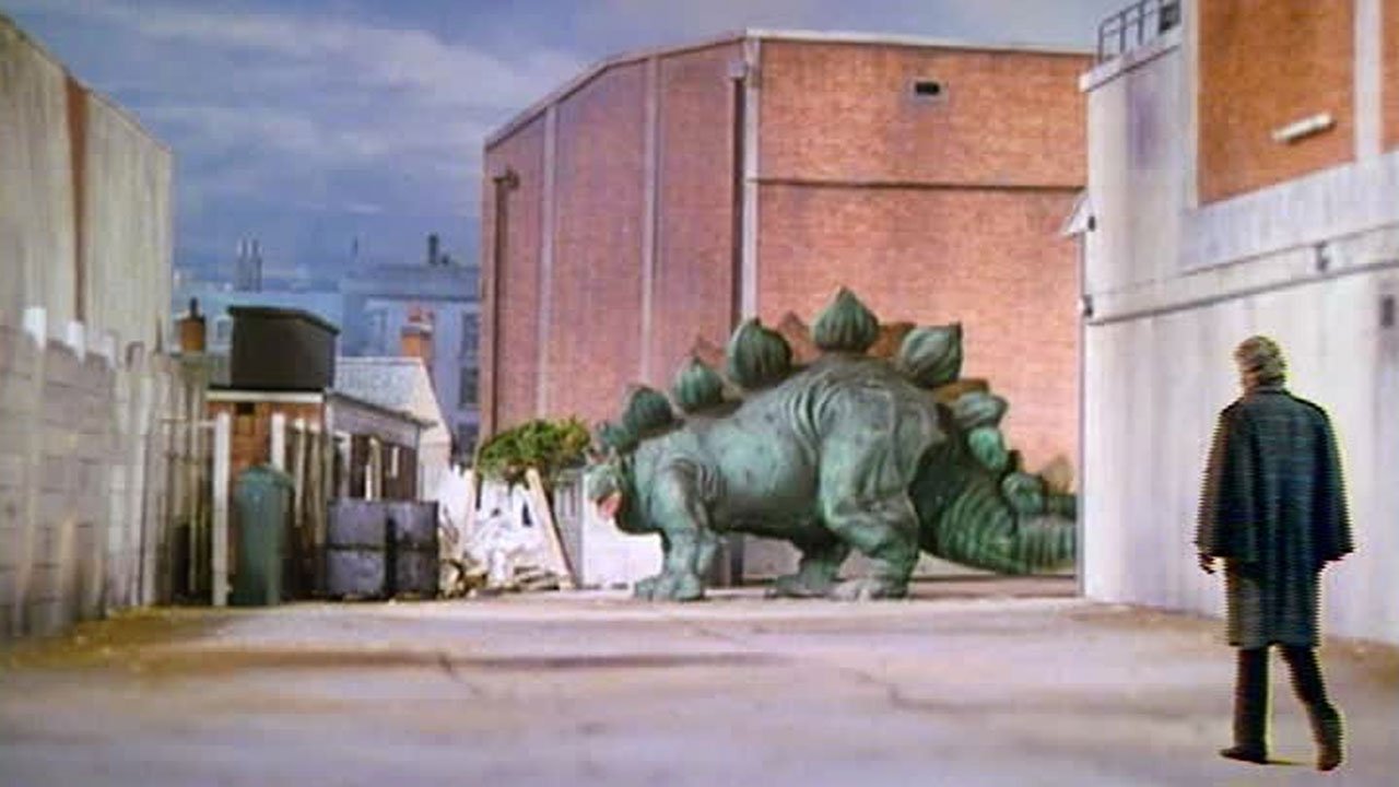 pertwee-approaches-stegosaurus-invasion-of-the-dinosaurs-doctor-who-back-when