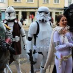 Mirimu as Amidala with Boba Fett Kylo Ren and storm troopers cosplay at OxCon Oxford 2016 Comic Con WhoBackWhen