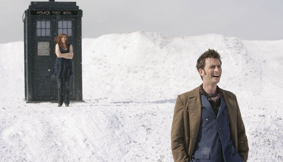 tennant-and-donna-in-the-snow-planet-of-the-ood-doctor-who-back-when