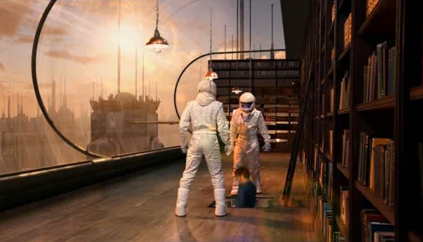 tennant-drops-through-trap-door-between-vashta-nerada-skeleton-astronauts-forest-of-the-dead-doctor-who-back-when