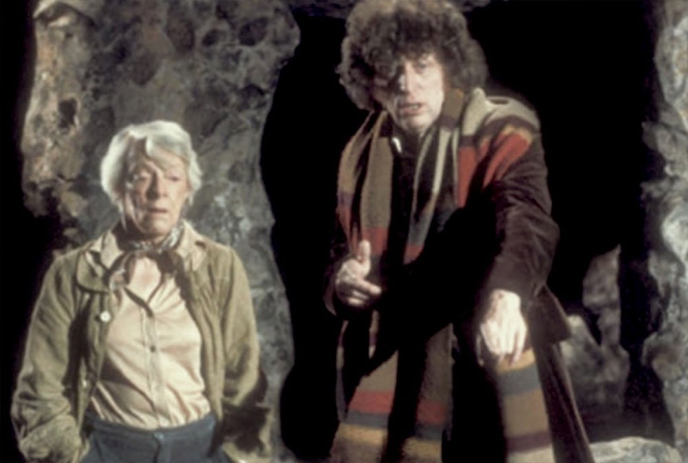 tom-baker-four-and-professor-rumford-aka-estelle-getty-stones-of-blood-doctor-who-back-when