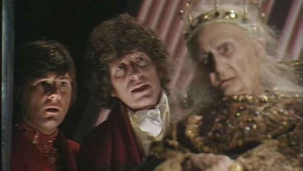 tom-baker-fourth-and-a-zanak-chap-are-grossed-out-by-an-old-lady-pirate-planet-doctor-who-back-when