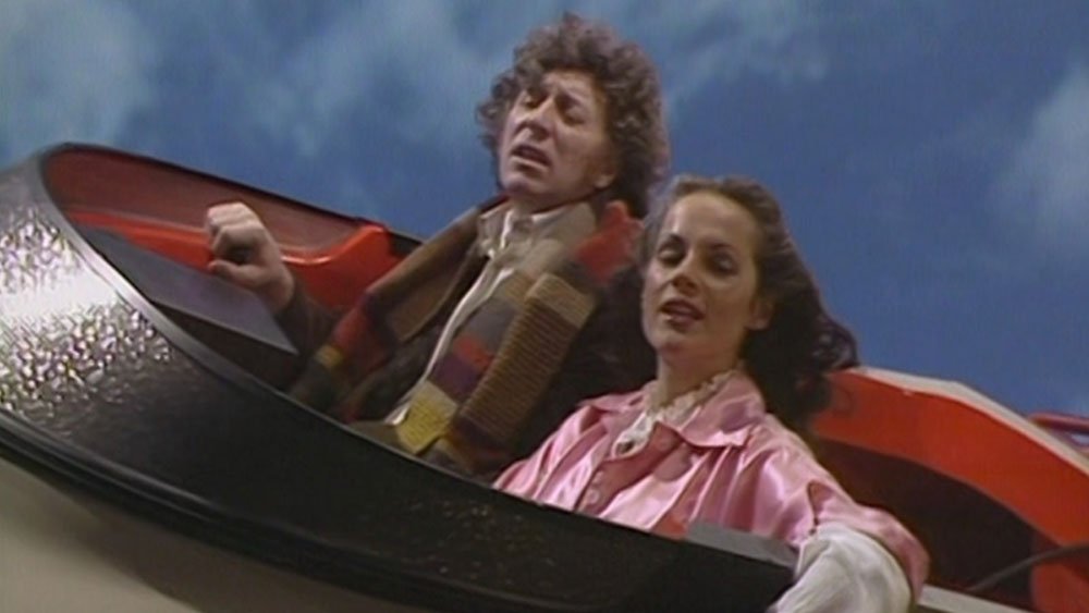 tom-baker-fourth-and-romana-1-in-flying-air-car-pirate-planet-doctor-who-back-when