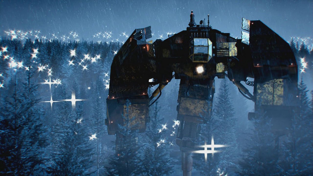 tripod-at-at-walker-in-christmas-tree-forest-the-doctor-the-widow-and-the-wardrobe-dr-who-back-when